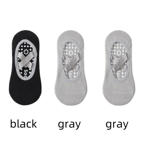 Women Yoga Socks Silicone Anti Slip Grip Pilates Ballet Breathable