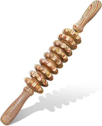 Wooden Therapy Massage Roller Stick for Muscle & Fascia Relief