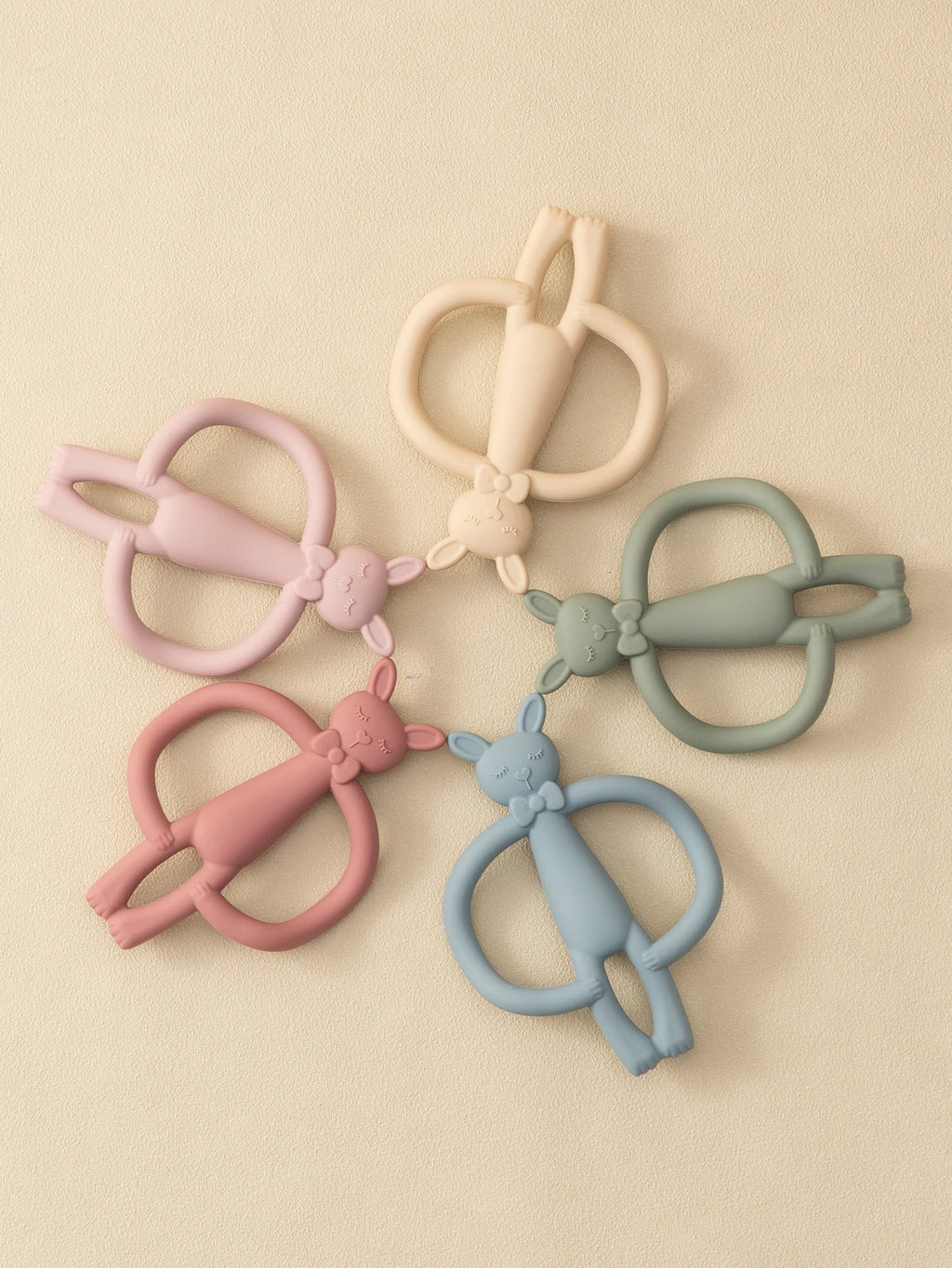 Cartoon Rabbit Silicone Baby Teether BPA Free Toy