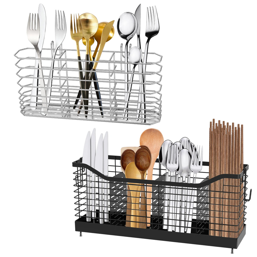 Stainless Steel Utensil Holder Hanging Cutlery Rack