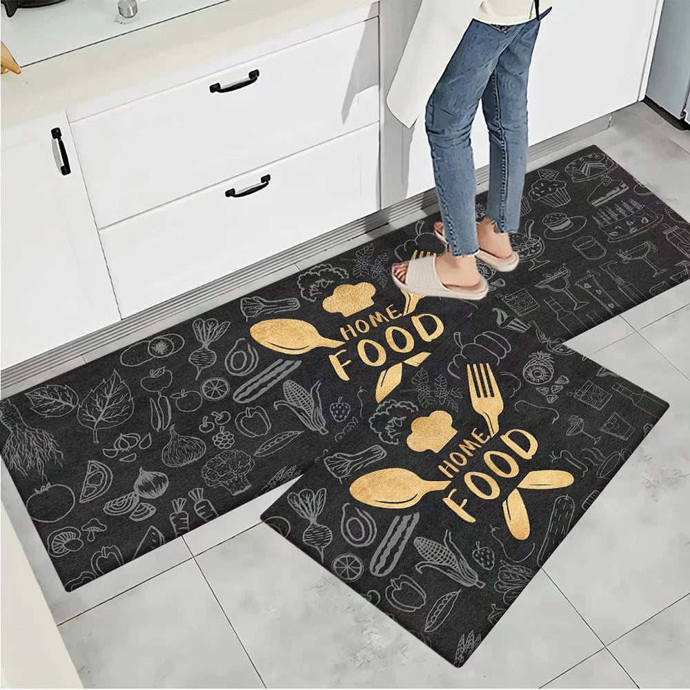 Kitchen Floor Mat UK Soft Washable Anti-Slip Area Rug