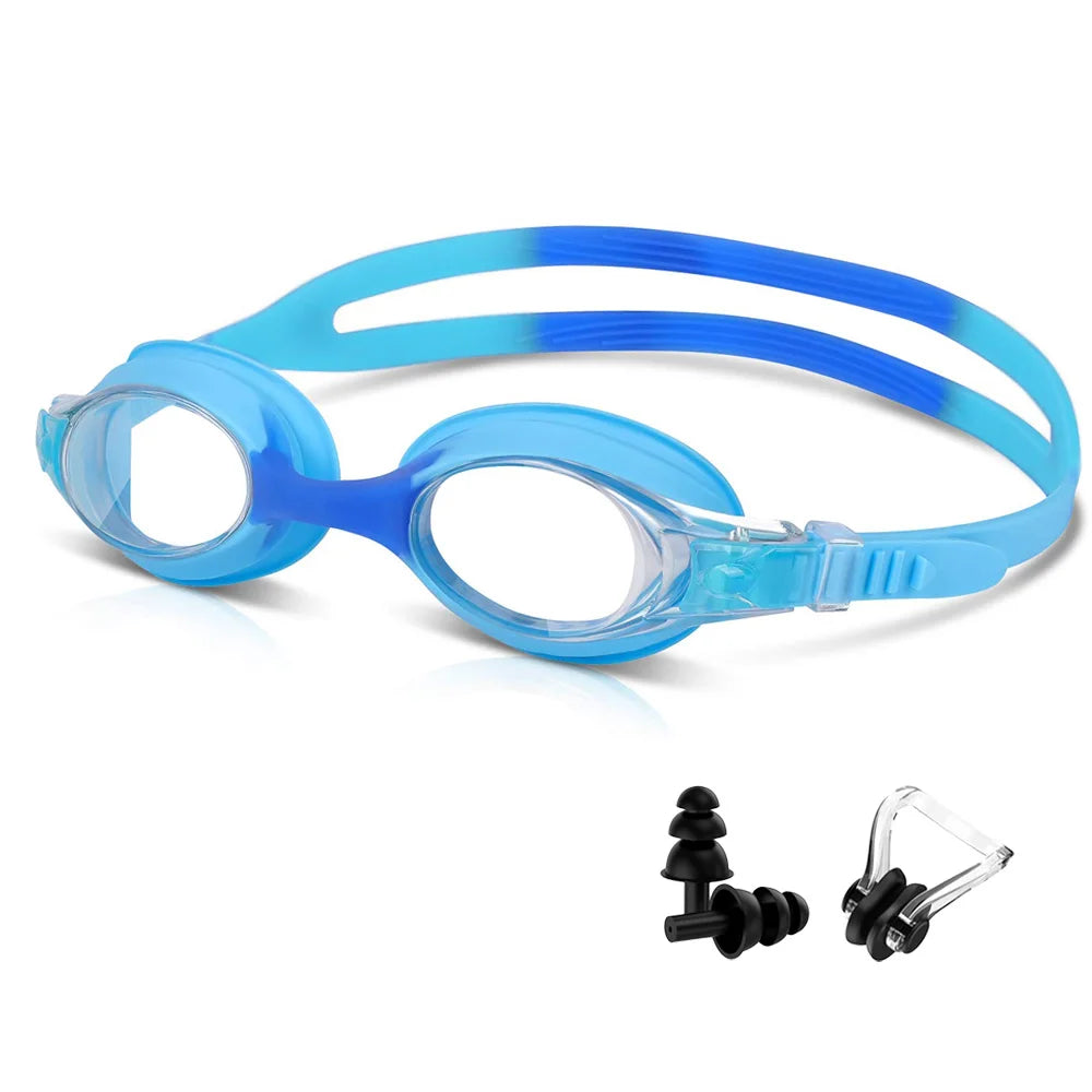 Kids Swimming Goggles Anti-Fog UV Protection Ages 3-14