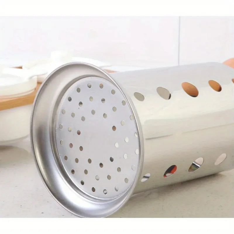 Stainless Steel Cutlery Holder Drain Rack Basket