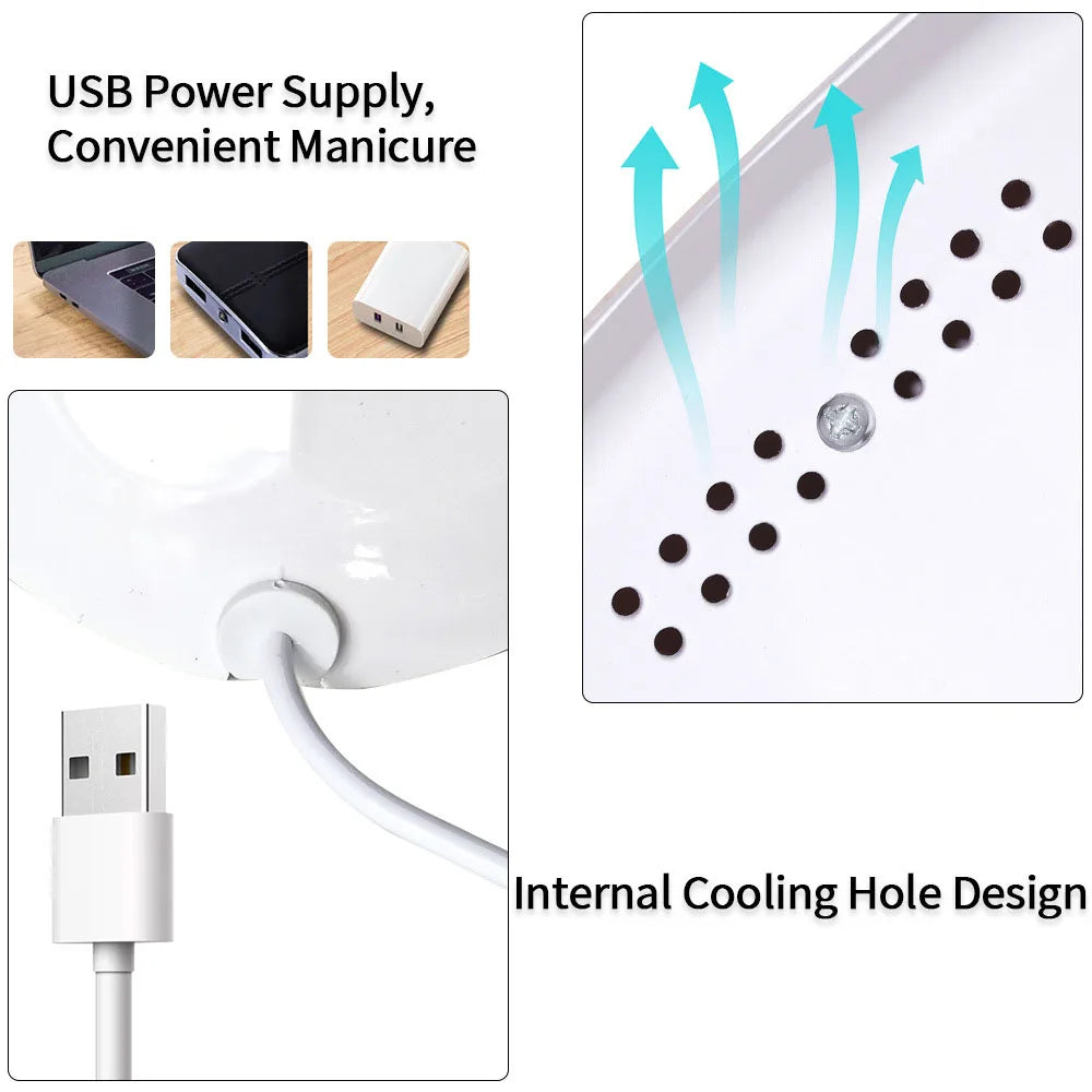 LULAA Nail Dryer Lamp UV LED Gel Nail Polish Curing Lamp