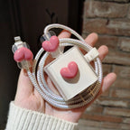 Korea 3D Heart Pig Charger Case for iPhone 18W/20W