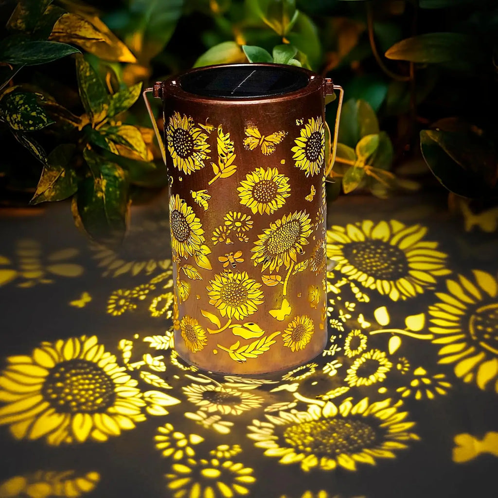 Solar Sunflower Projection Light Waterproof Outdoor Garden Light