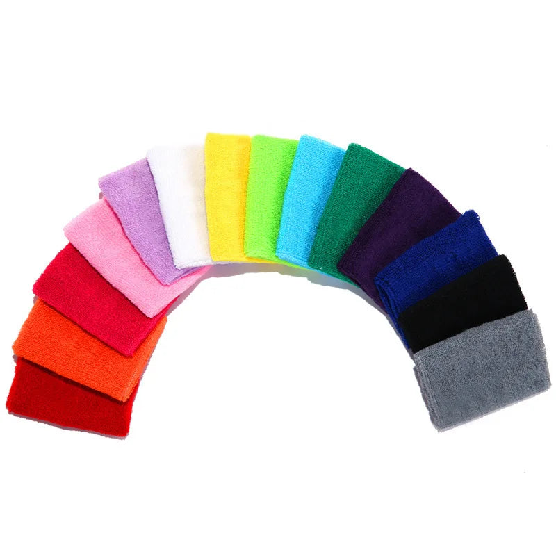 Cotton Sport Sweat Wristband for Gym Running Wrist Support Wrap