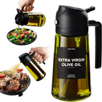 2-in-1 Olive Oil Sprayer Bottle Spray & Pour 470ML Glass Dispenser
