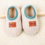 Autumn Winter Baby Slippers Plush Anti-Slip Sock Shoes for Kids