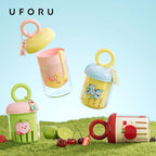 UFORU Dopamine Fruit Cup Portable Leak Proof Yogurt Cup with Fork