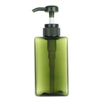 650ML Square Soap Dispenser Clear Liquid Shampoo & Lotion Pump Bottle