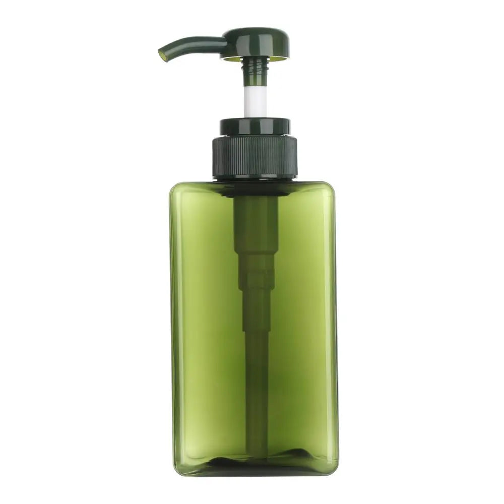 650ML Square Soap Dispenser Clear Liquid Shampoo & Lotion Pump Bottle