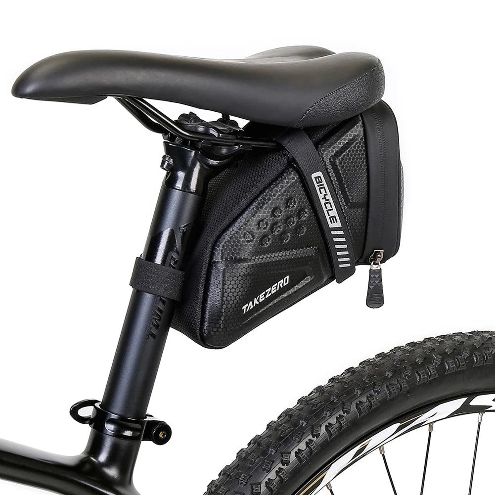 1L Waterproof Reflective MTB Bike Saddle Bag Rear Seat Storage Pouch