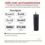 Personalized Football Water Bottle with Straw for Kids