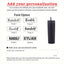 Personalized Football Water Bottle with Straw for Kids