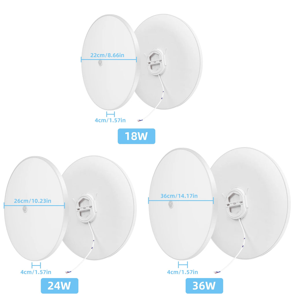 Motion Sensor PIR LED Ceiling Lamp for Bedroom & Corridor
