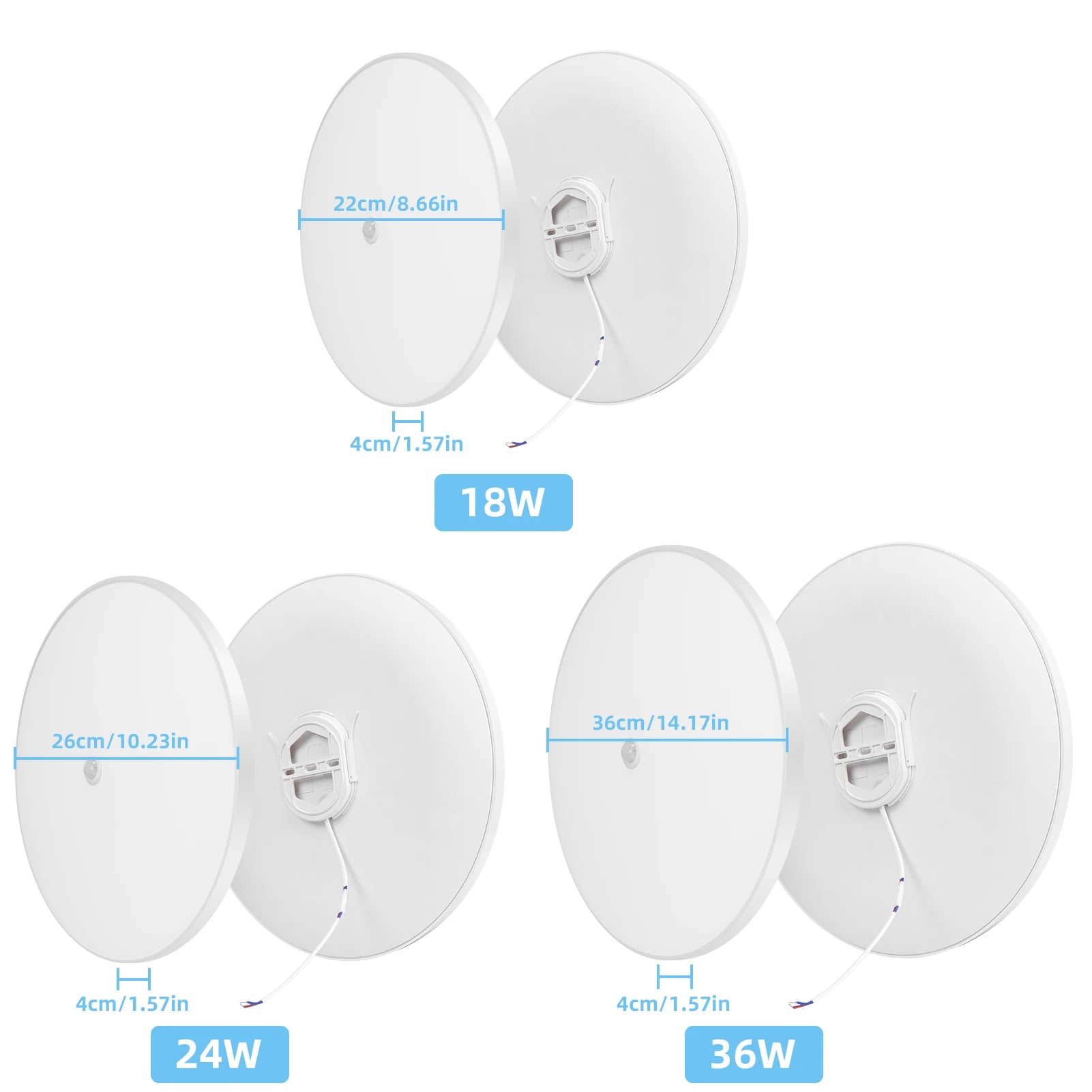 Motion Sensor PIR LED Ceiling Lamp for Bedroom & Corridor