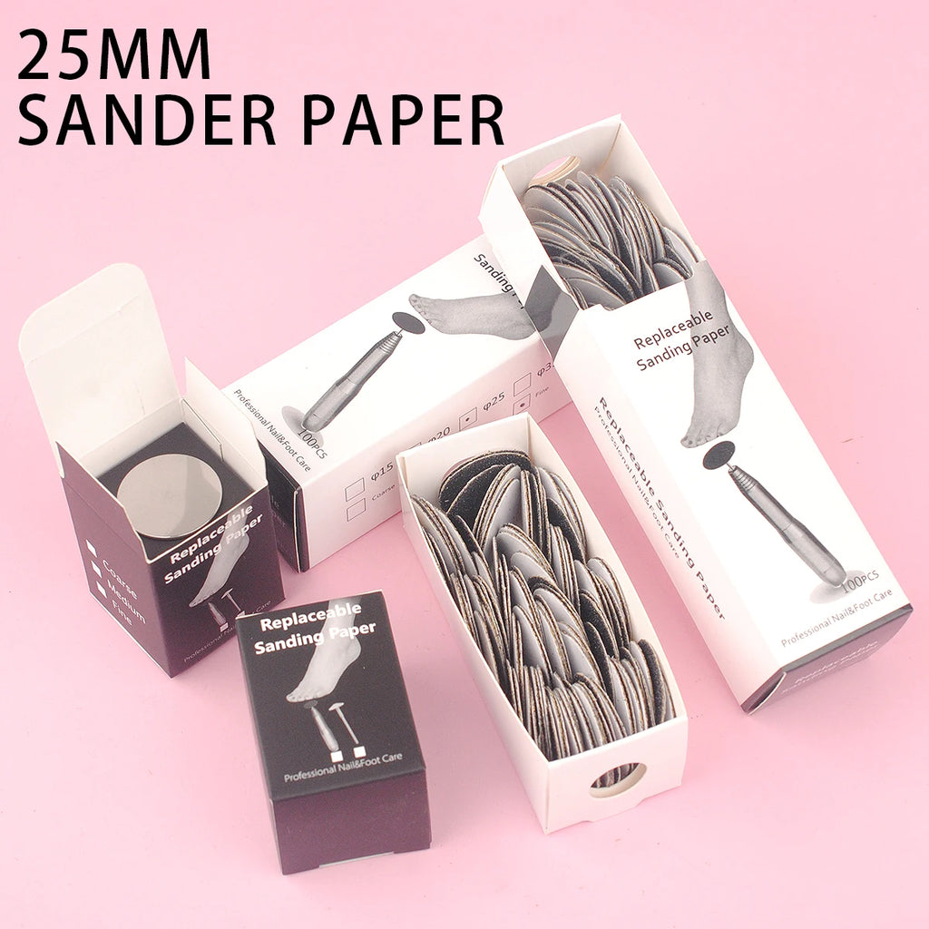 25mm Sandpaper Pedicure Discs Foot File