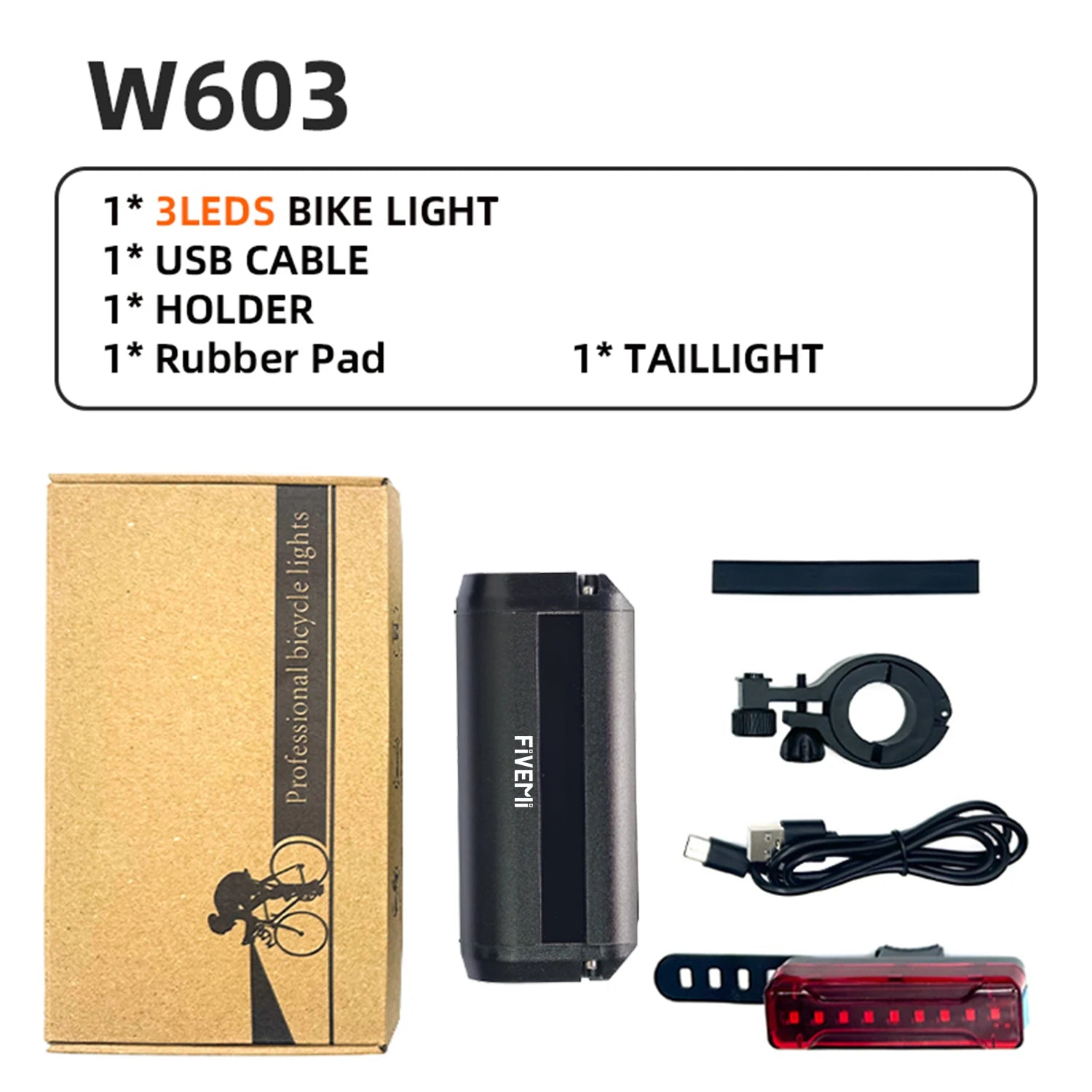 5 LED Rechargeable MTB Bike Light 10000mAh Headlight