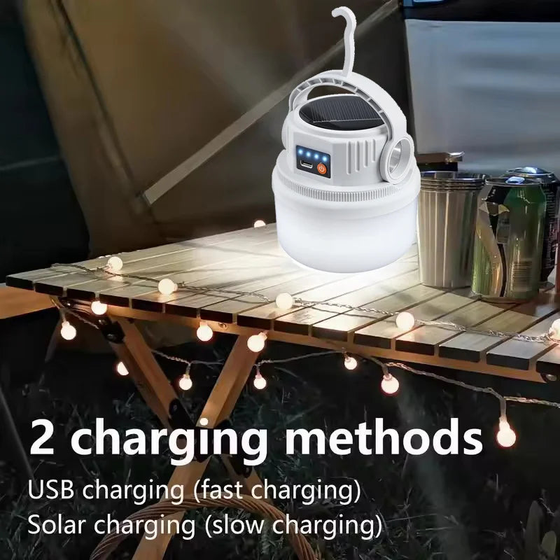 Solar Camping Light Waterproof LED Tent Lantern