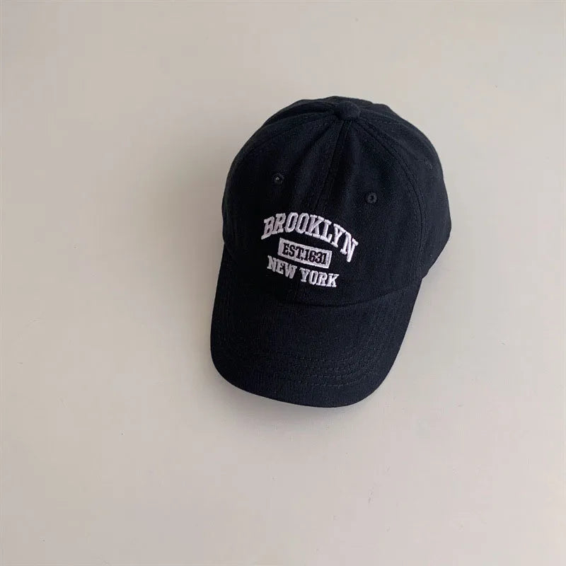 Korean Baby Baseball Cap UK Embroidered Kids Sun Hat 2–6Y