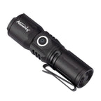 Zoom LED Mini Flashlight Type-C Rechargeable Pocket Torch