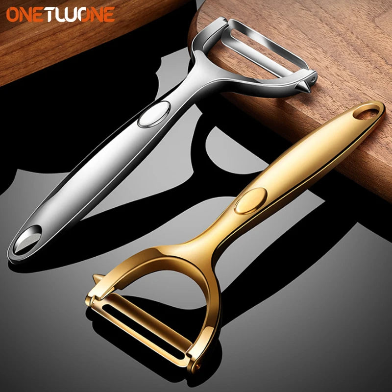 Golden Vegetable Peeler – Stainless Steel Potato & Carrot Peeler Tool