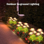Solar Spider Lily Flower Lights for Waterproof Garden Decor