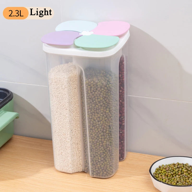 4-Grid Airtight Food Storage Container
