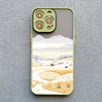 Rural Snow Scenery Phone Case for iPhone 16 15 14 13 12 11 Pro Max