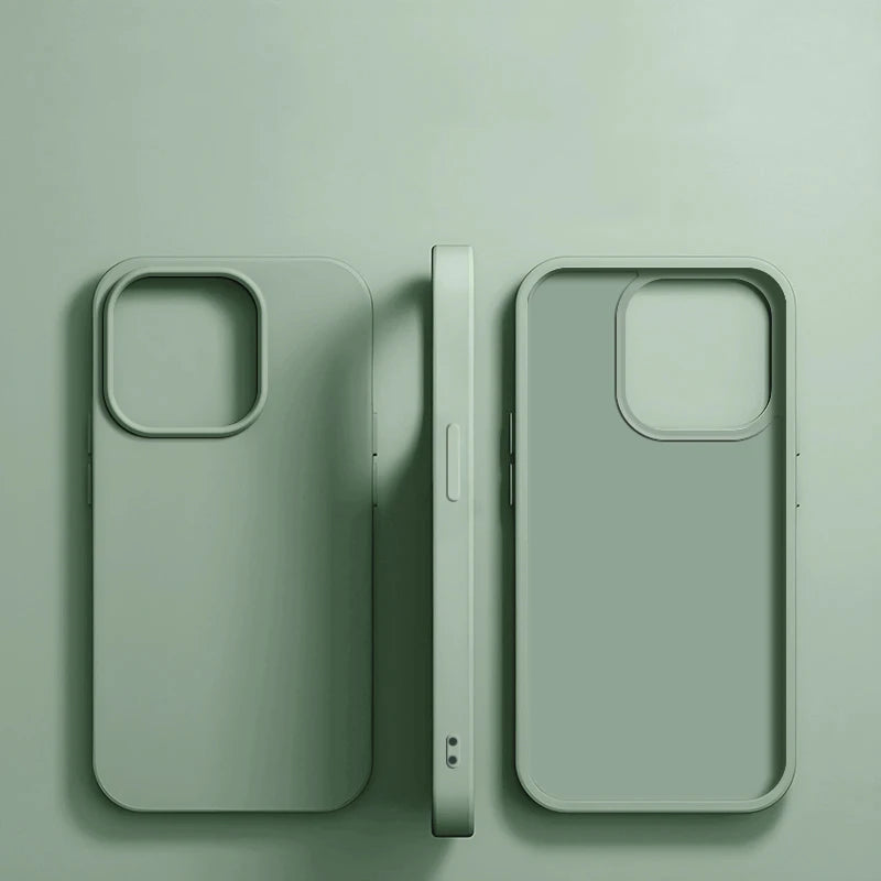 Luxury Liquid Silicone Shockproof Case for iPhone 11-16 Pro Max