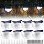 Waterproof Solar LED Fence Lights for Garden & Outdoor Decor