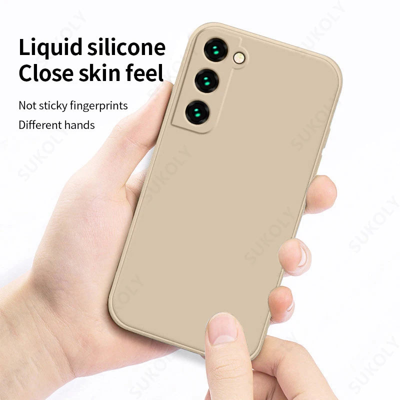 Shockproof Liquid Silicone Case for Samsung Galaxy S22 S23 S24 S25 S26