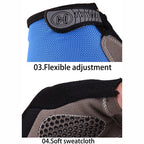 Half Finger Gym & Cycling Gloves Anti-Slip Breathable