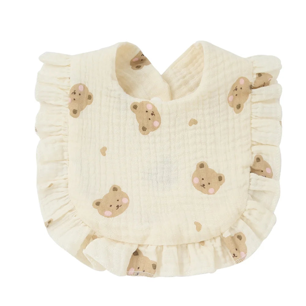 INS Style Baby Cotton Bibs Waterproof Drool Scarf Feeding Bib