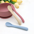 3PCS Baby Silicone Soft Spoon Set for Infant Feeding