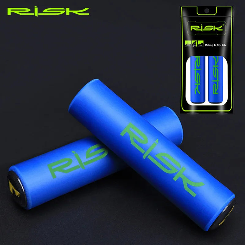 RISK Ultra Light Anti-Slip MTB Bike Handlebar Grips Soft Rubber