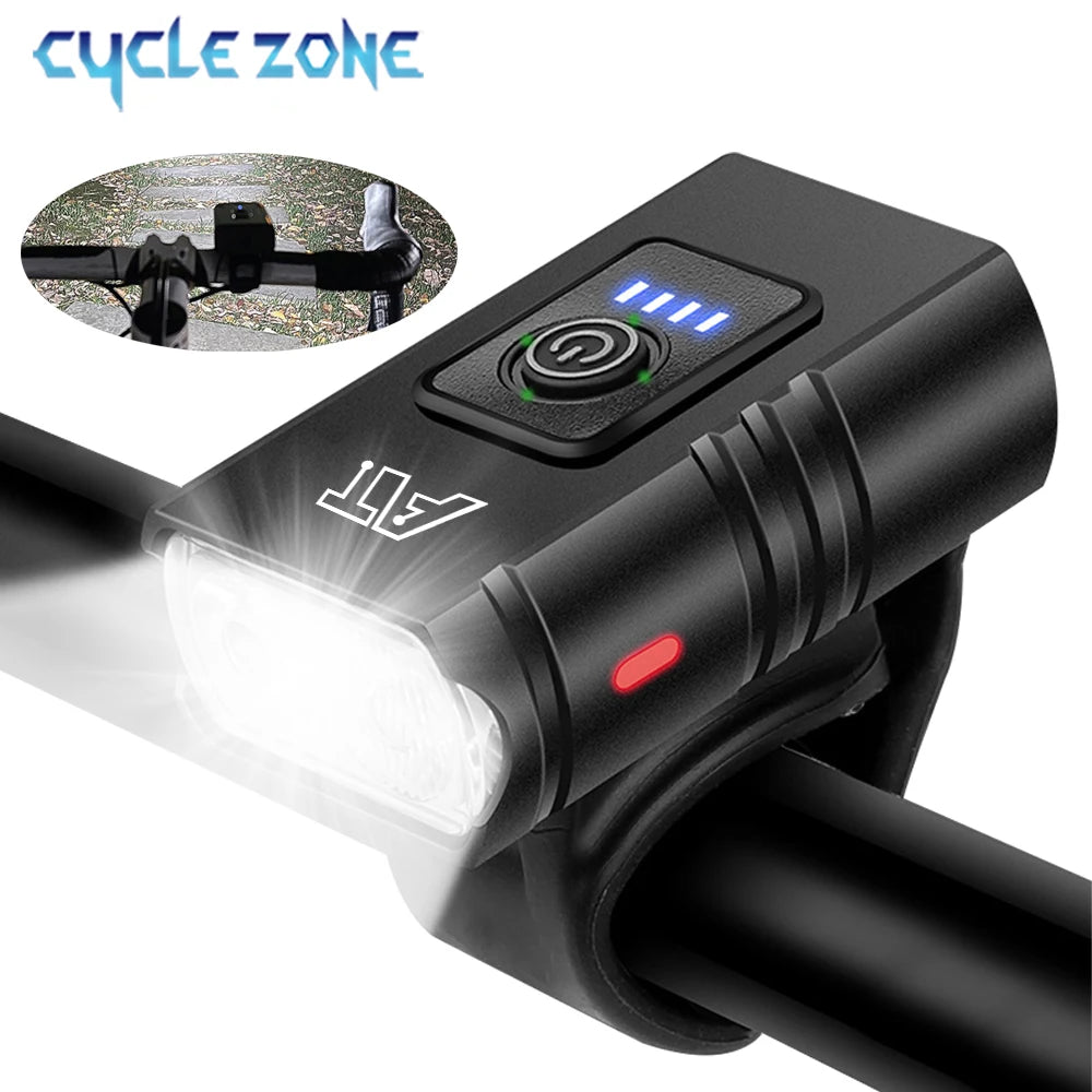 LED Bicycle Front Light Type-C Rechargeable Headlight Secondary image