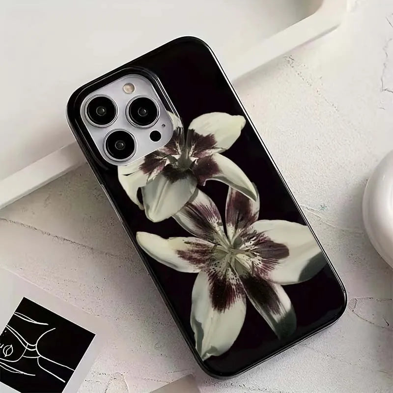 Lily Orchid Flower iPhone Case for iPhone 17 16 15 14 Pro Max Cover