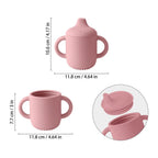 Silicone Baby Feeding Cup Portable Learning Water Cup
