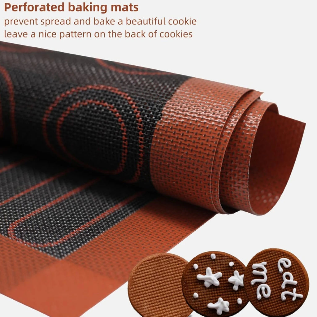 Silicone Baking Mat Perforated Non-Stick Oven Liner for Cookies & Macarons