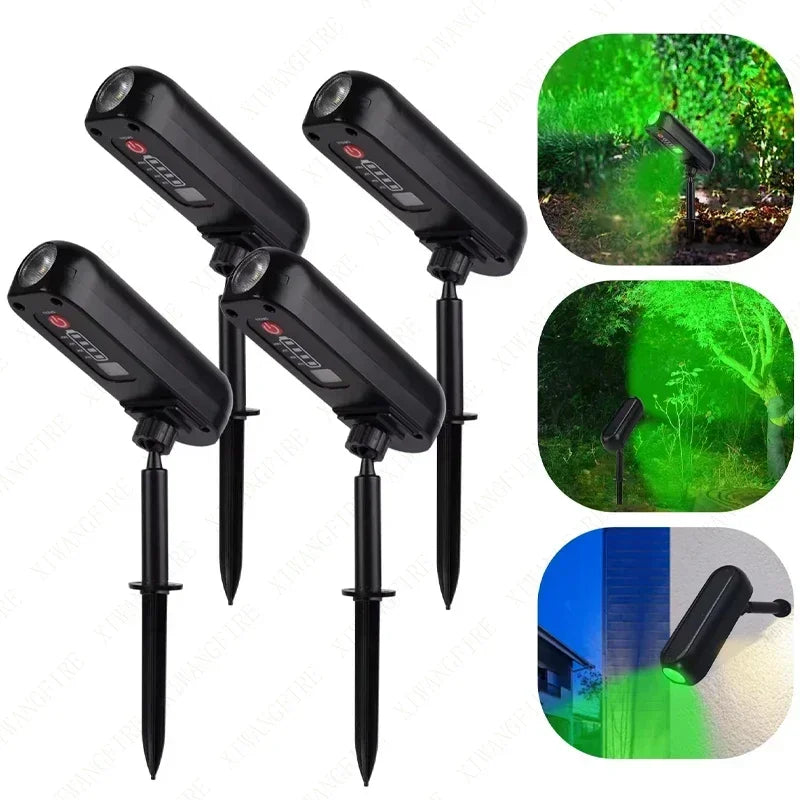 2-in-1 Solar Spotlight & Wall Lamp