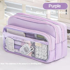 Transparent Pencil Case Large Capacity Storage Bag