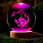 3D Chinese Dragon Crystal Ball Decorative LED Lamp