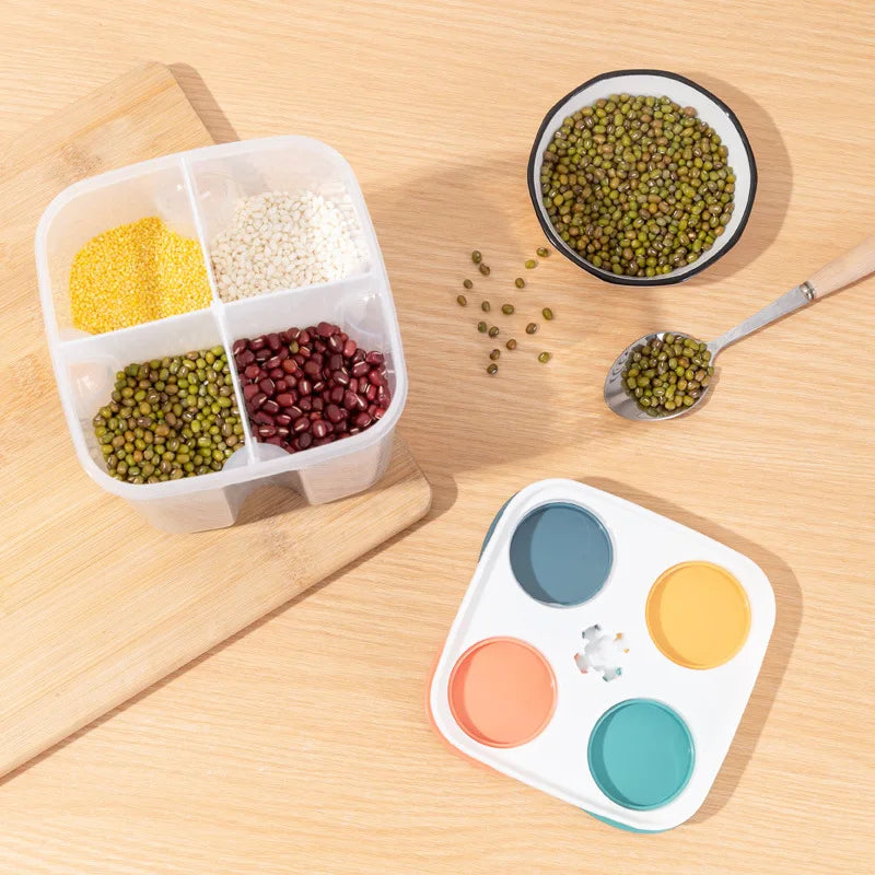 4-Grid Airtight Food Storage Container