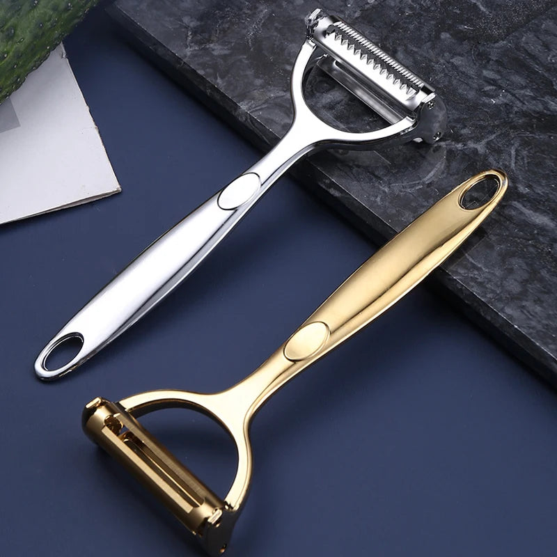 Golden Vegetable Peeler – Stainless Steel Potato & Carrot Peeler Tool