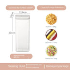 Sealed Grain Storage Jar with Scale Airtight Kitchen Food Container