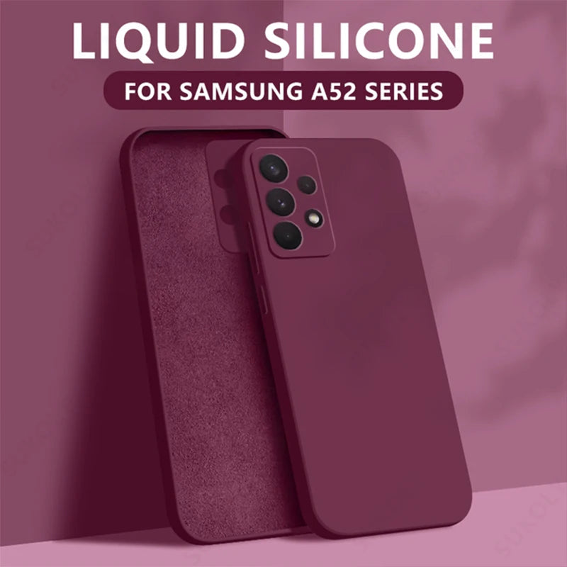 Liquid Silicone Soft Case for Samsung Galaxy S22 S23 S24 S25 S26 5G