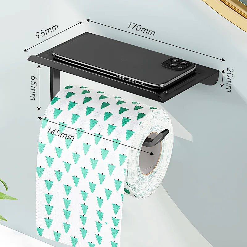 Aluminum Toilet Paper Holder