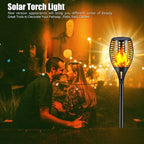 Solar Flame Torch Lights Waterproof Garden Décor
